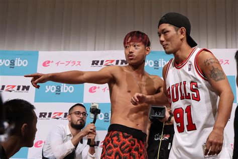 【超rizin】芦澤竜誠がけしかけ皇治とライアン・ガルシアが一触即発、乱闘寸前に計量会場が騒然 ゴング格闘技