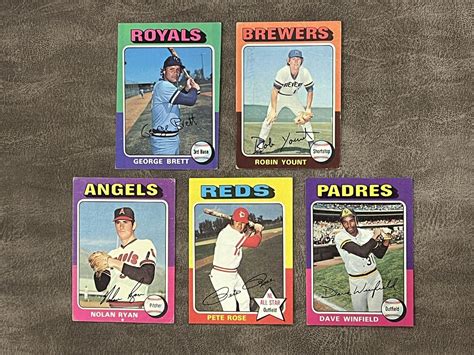 1975 Topps Baseball Complete Set 1 660 EX NM Brett Yount RCs Rose Ryan