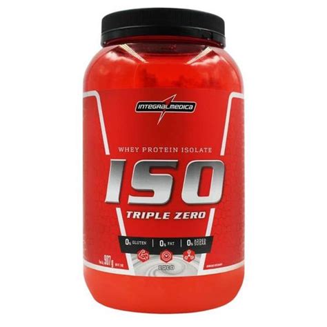 Iso Triple Zero Whey Protein Isolado 907g Integralmedica Whey