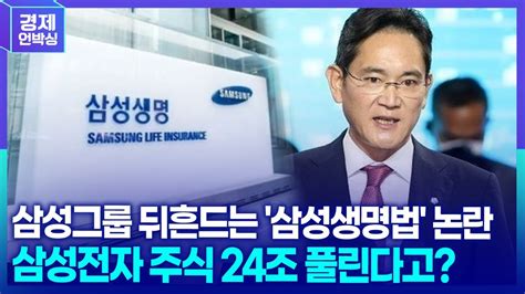 삼성 지배구조 지각변동 ‘삼성생명법 수면위로…삼성전자 지분 매각 현실화하나 ㅣ 연합인포맥스 홍경표 기자 ㅣ 연합뉴스경제tv