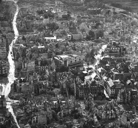 Historical Photos: WW2 Destruction: Caen & Saint-Lô France, Cologne Germany