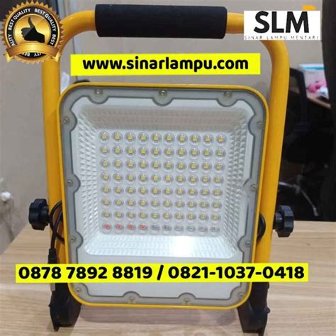 Lampu Sorot Emergency Portable 30 Watt LED Sinar Lampu Mentari