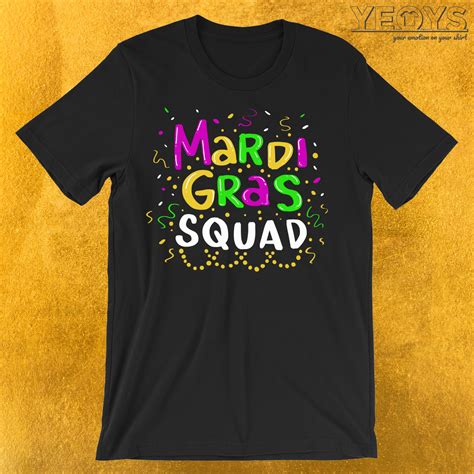 Mardi Gras Squad T Shirt Holiday Novelty This Cool Louisiana And