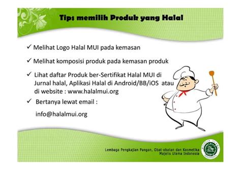 Pengenalan Sertifikat Halal MUI Dan Sistem Jaminan Halal PPT