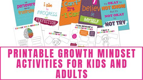 Growth Mindset Activities For Kids And Adults Freebie Finding Mom