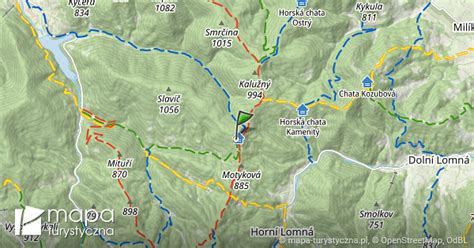 Slav Turisticka Chata Mapa Szlak W Turystycznych Mapa Turystyczna Pl