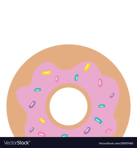 Delicious Sweet Donut Bakery Icon Royalty Free Vector Image