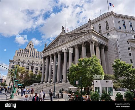 NYC courthouses and jail Stock Photo - Alamy