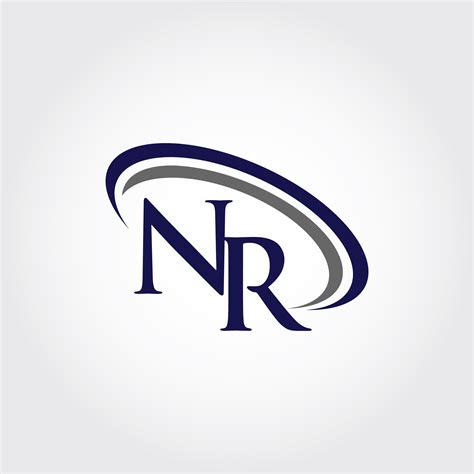 Monogram NR Logo Design By Vectorseller | TheHungryJPEG