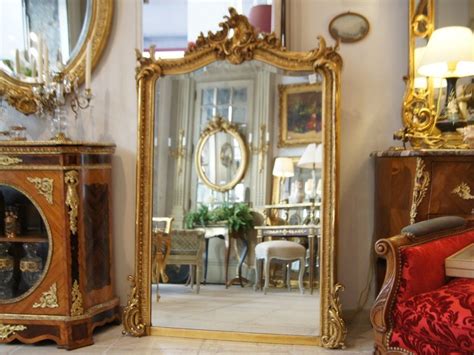 H Cm Miroir Ancien Dor Louis Xv De Style Grenoble Antiquites