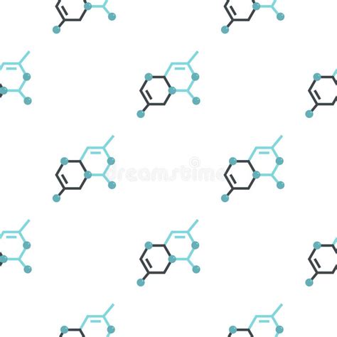 Molecule Bio Pattern Vector Seamless Stock Vector Illustration Of