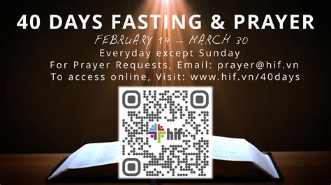 Days Prayer Fasting Hanoi International Fellowship