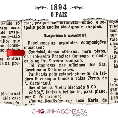 Candombl Dan A Africana M Sica De Chiquinha Gonzaga Anunciada Em