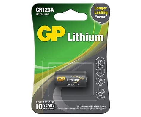 Gp Lithium Battery Cr123a Gp Batteries International