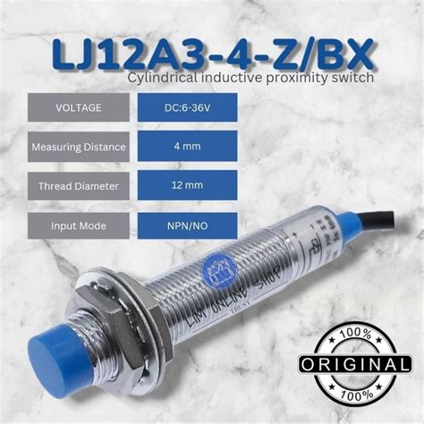 Jual Lj A Z Bx Npn Dc V V Inductive Proximity Sensor Detection