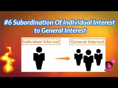 Principle Of Subordination Of Individual Interest To General Interest