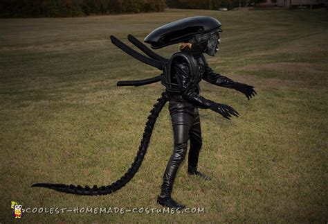 Awesome Homemade Alien Xenomorph Costume For Halloween