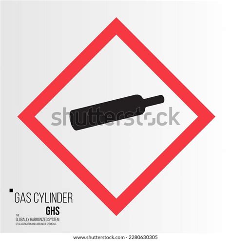 Ghs Gas Cylinder Pictogram Vector Stock Vector Royalty Free 2280630305 Shutterstock