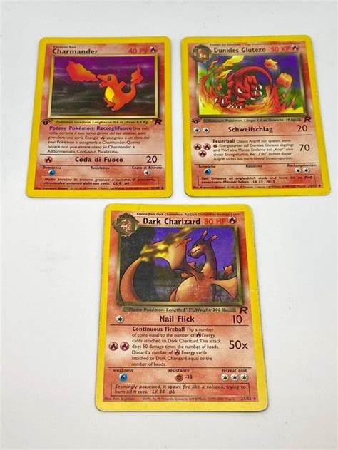 Pokemon Karten Set Glurak Glumanda Glutexo 1 Edition Kaufen Auf