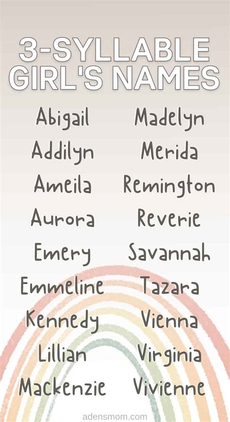 Three Syllable Girl Names Gorgeous Baby Names For