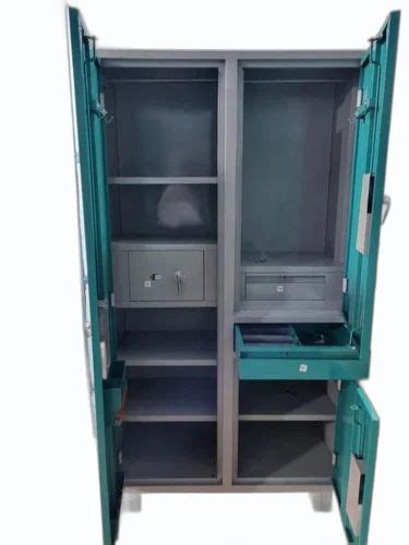 With Locker Hinged Door Steel Almirah Shelves With Mirror At Rs