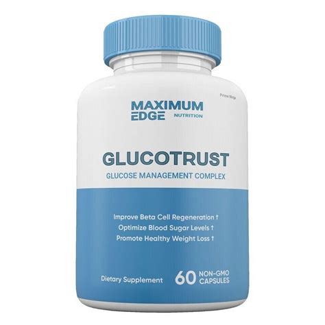 Glucotrust Capsules Blood Sugar Support 60 Capsules Walmart