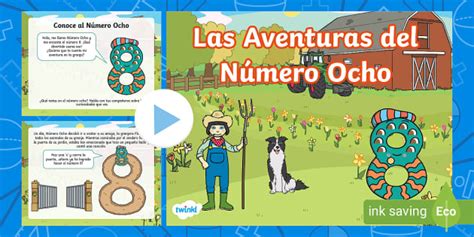 PowerPoint Las Aventuras del Número 8 teacher made