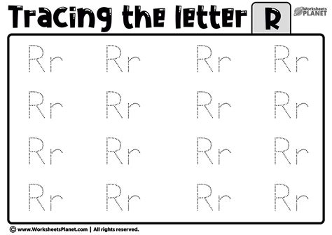 Tracing Letter R