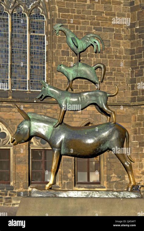 Bremen - Bremer Stadtmusikanten Stock Photo - Alamy