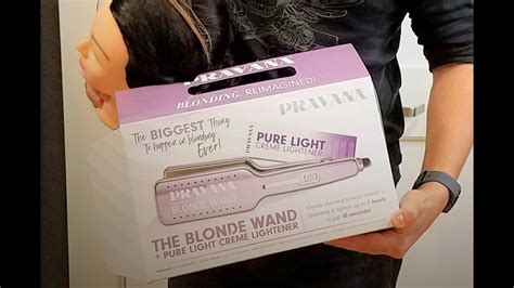 How To Use Pravana Blonde Wand And Pure Light Creme Lightener Youtube