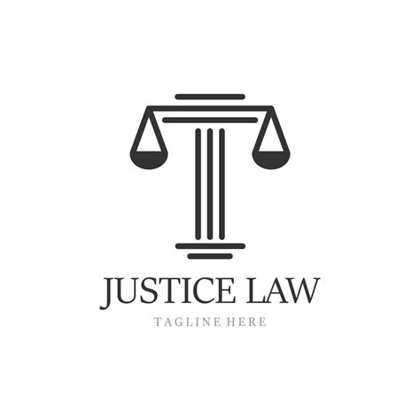 Justice Law Logo Template 22037132 Vector Art At Vecteezy