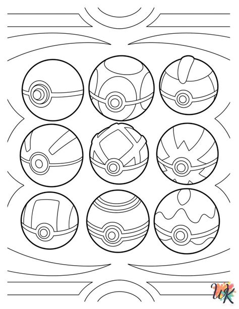 Pokeball Coloring Pages Coloriage Coloring Pages Free