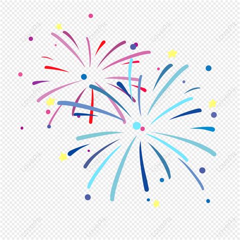 Holiday Fireworks Cartoon Element Holiday Elements Firework Graphic