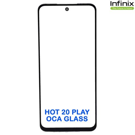 Infinix Hot Play Front Oca Glass Black Baba Tools Official