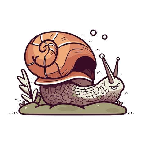 Premium Vector Snail Cartoon Icon Vector Illustration Of A Snail