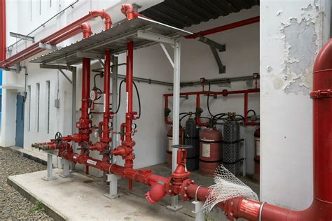 Photo of hydrant tower fire fighting system protection of the power