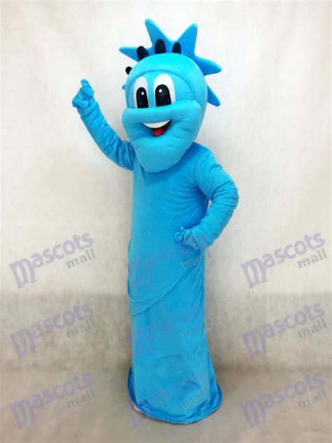 Blue Statue of Liberty Mascot Costume