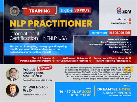 Nlp Practitioner International Certification Nfnlp Usa Pt Sinergi