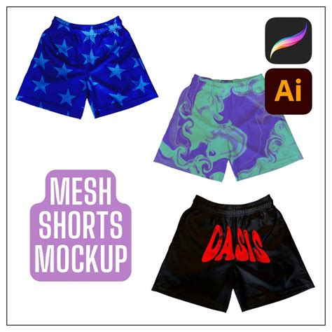 Mesh Shorts Mockup Mesh Shorts Mock Ups Black Mesh Shorts Mockup