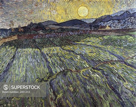 Enclosed Field With Rising Sun Saint Remy 1889 Vincent Van Gogh 1853