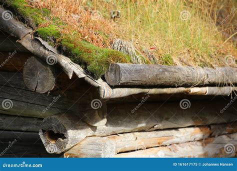 Detail of Sod Roof in Traditional Sami Architecture Stock Image - Image ...