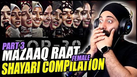 Indian Reaction On Mazaq Raat Girls Shayari Compilation Part