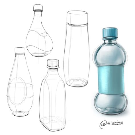 Water Bottles Design Bottle Drawing Bottle Design Design Sketch