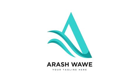 Premium Vector Modern Letter A Wave Logo