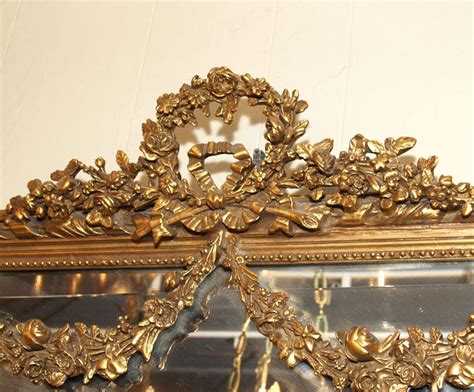 Antique French Gold Leaf Mirror At 1stdibs