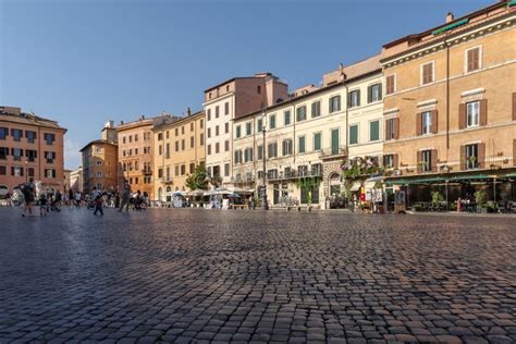 Fontanna Czterech Rzek Navona Square Rome Zdjęcie Stock Editorial