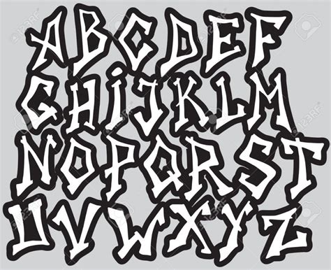 Graffiti Letters Alphabet A Z Design Граффити надписи Граффити в