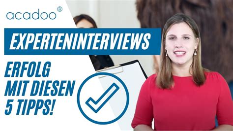 Schritte F R Das Perfekte Experteninterview In Deiner Abschlussarbeit