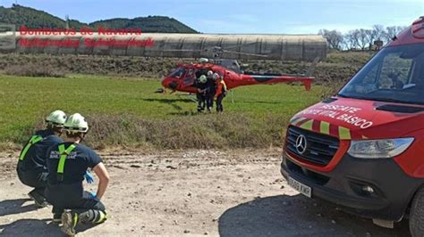 Rescatado un montañero lesionado en la sierra de Leyre