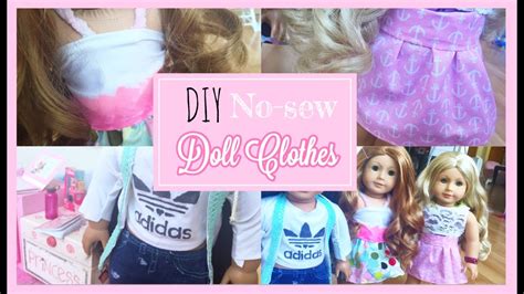 Diy No Sew American Girl Doll Clothes Youtube